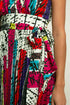 Odette Pleated Midi Dress - Battenburg